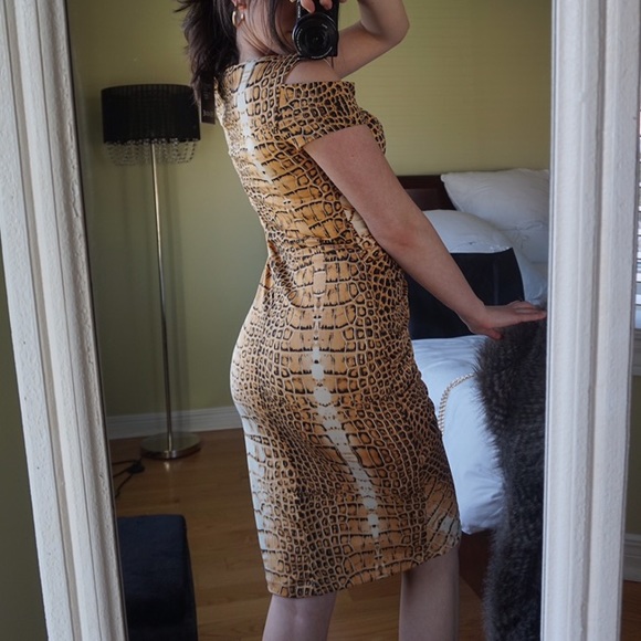 Animal print ruched dress - Picture 9 of 12